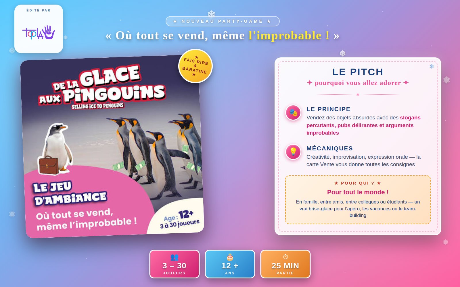 De la Glace aux Pingouins